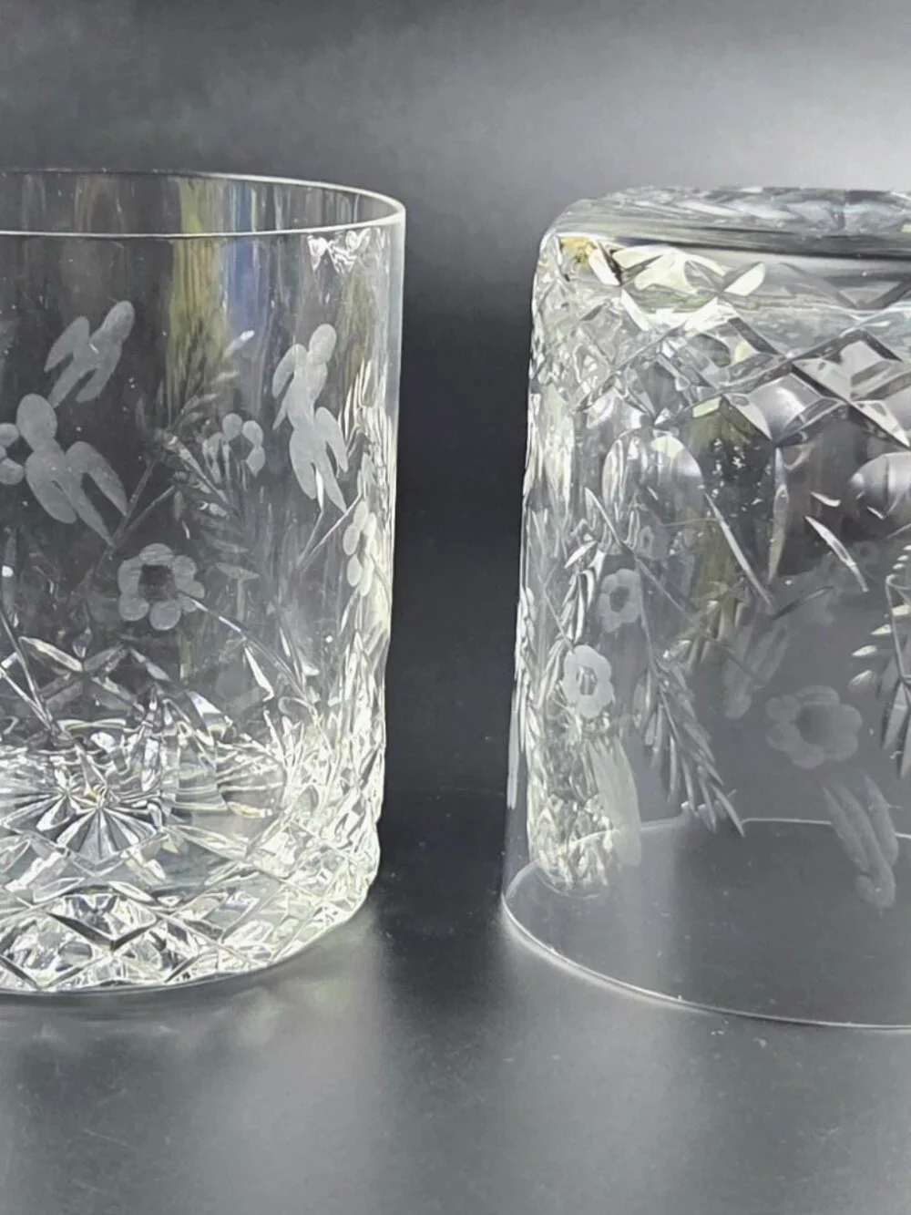 Vintage Rogaska Gallia - Double Old Fashioned Glasses - Set of 2 - Discontinued